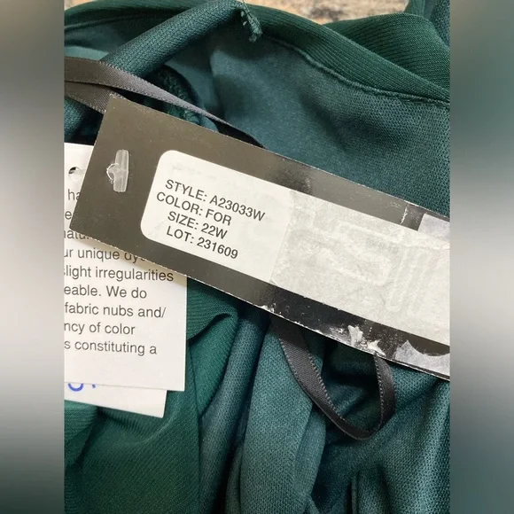 NWT Drape Back Column Gown Betsy & Adam SIZE 22 WIDE - Picture 5 of 9